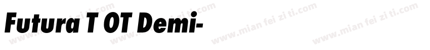Futura T OT Demi字体转换